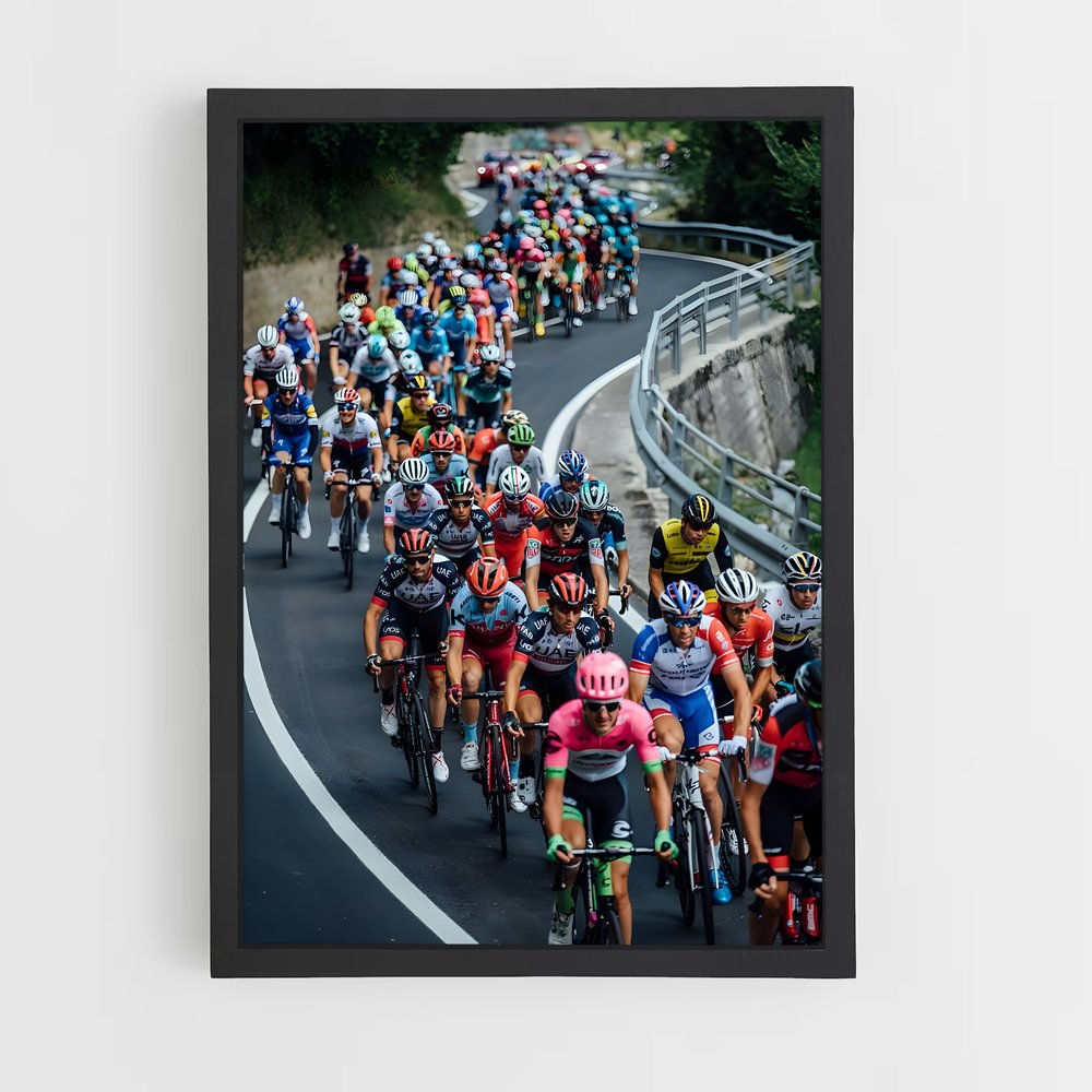 Poster Giro route – affiche Cyclisme (vue 2)
